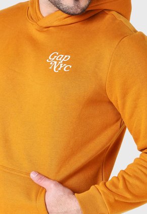 Hoodie Mostaza-Blanco GAP