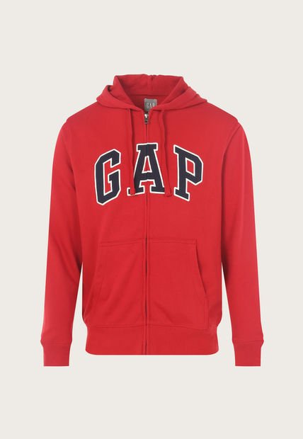 Hoodie Rojo-Azul Navy-Blanco GAP