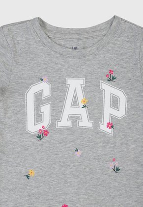 Camiseta Gris-Blanco GAP Kids