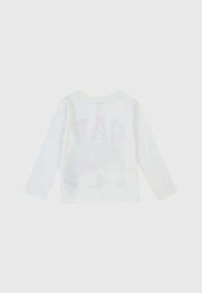 Camiseta Manga Larga Blanco-Rojo-Azul GAP Kids