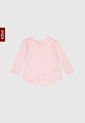Camiseta Manga Larga Rosa-Blanco GAP Kids de GAP