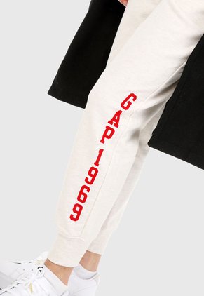 Pantalón Beige-Rojo GAP