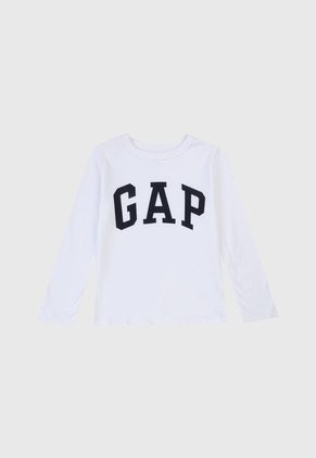 Camiseta Manga Larga x2 Azul Navy-Blanco GAP Kids