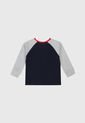 Camiseta Manga Larga Azul-Gris-Rojo GAP Kids de GAP