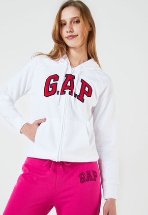 Hoodie Blanco-Rojo-Azul GAP