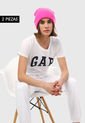 Camiseta Dúo Blanco-Rosado GAP de GAP