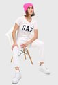 Camiseta Dúo Blanco-Rosado GAP de GAP