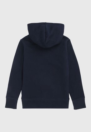 Hoodie Azul Navy-Coral-Blanco GAP Kids
