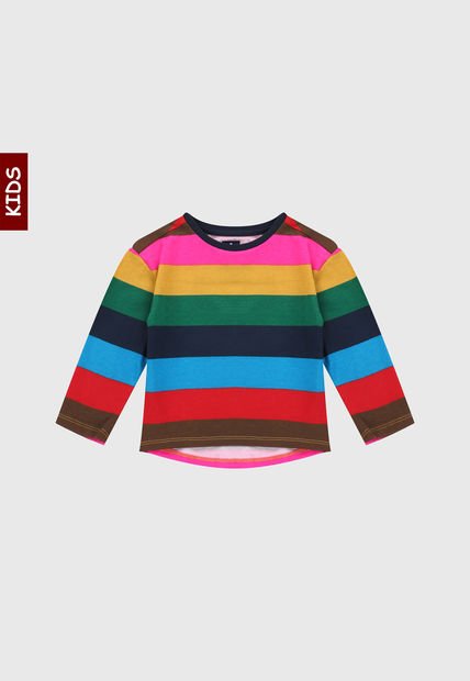 Camiseta Manga Larga Multicolor GAP Kids