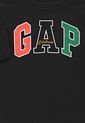 Camiseta Manga Larga Negro-Multicolor GAP Kids de GAP