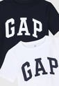 Camiseta x2 Azul Navy-Blanco GAP Kids de GAP
