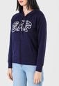Hoodie Azul Navy-Marfil-Rosa GAP de GAP