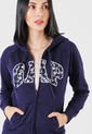 Hoodie Azul Navy-Marfil-Rosa GAP de GAP