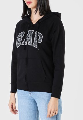Hoodie Negro-Gris GAP