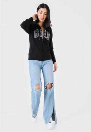 Hoodie Negro-Gris GAP