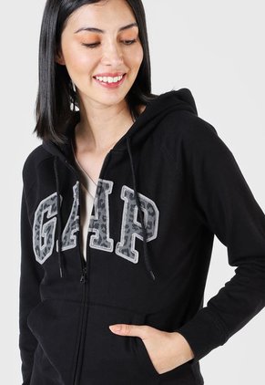 Hoodie Negro-Gris GAP