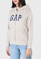 Hoodie Beige-Azul Navy-Blanco GAP de GAP