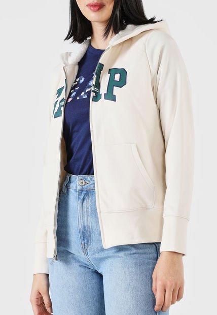 Hoodie Marfil-Verde-Azul Navy GAP