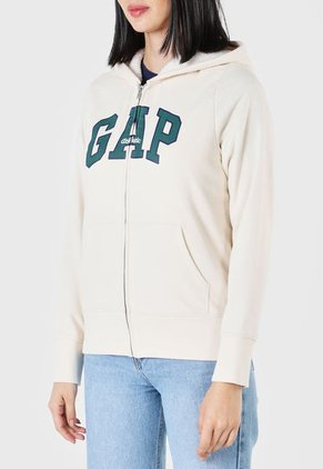 Hoodie Marfil-Verde-Azul Navy GAP