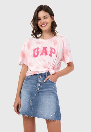 Camiseta Blanco-Rosado GAP