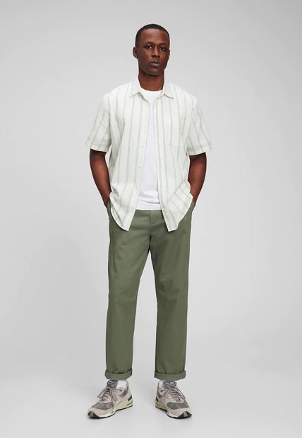 Camisa Marfil-Celeste GAP