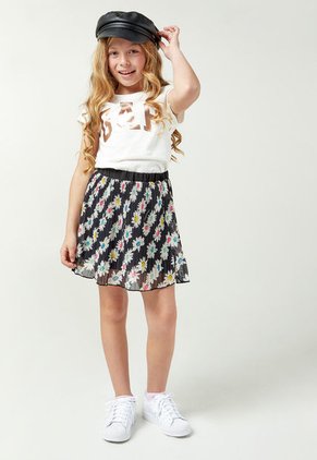 Camiseta Blanco-Oro Rosa GAP Kids