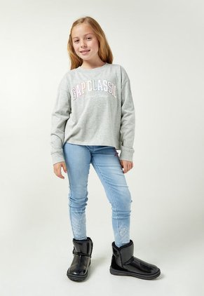 Camiseta Manga Larga  Gris-Multicolor GAP Kids