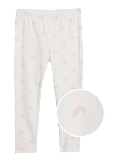 Leggings Blanco-Multicolor GAP Kids