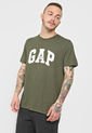 Camiseta Verde-Blanco GAP de GAP