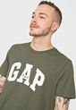 Camiseta Verde-Blanco GAP de GAP