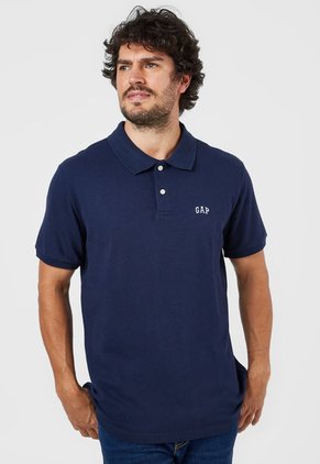 Polo Azul-Blanco GAP