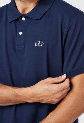 Polo Azul-Blanco GAP