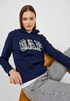 Hoodie Azul Navy-Blanco GAP