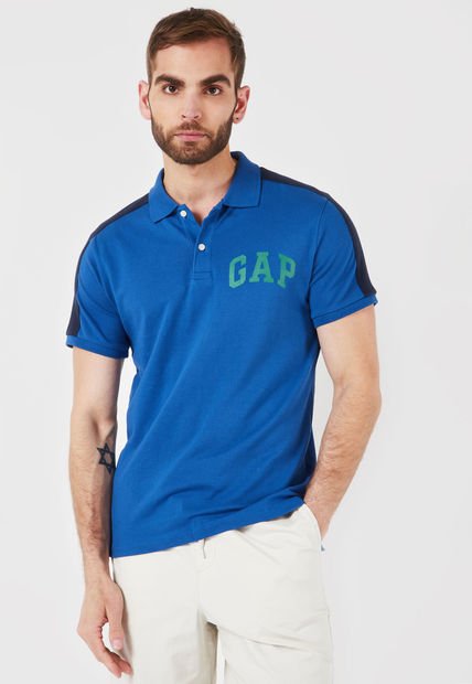 Polo Azul-Verde GAP