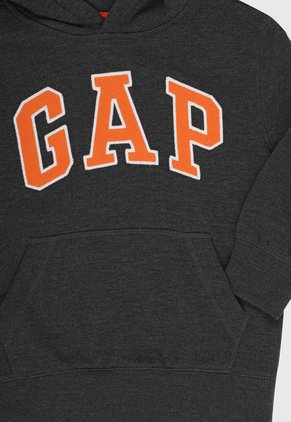 Hoodie Gris-Naranja-Blanco GAP Kids