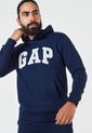 Hoodie Azul-Gris-Blanco GAP de GAP