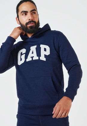 Hoodie Azul-Gris-Blanco GAP