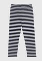 Leggings Azul Navy-Blanco GAP Kids de GAP