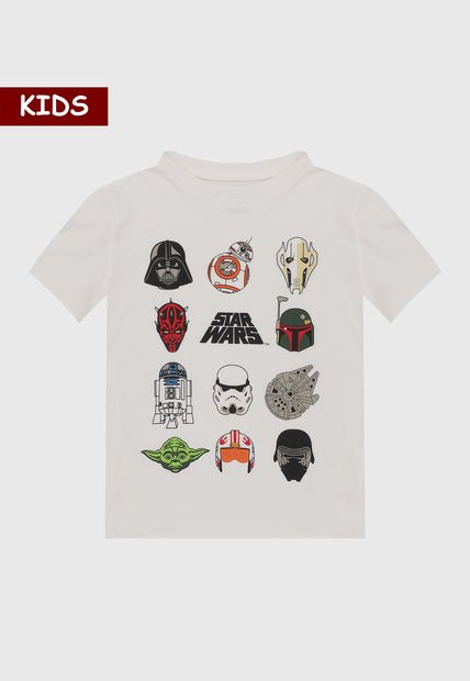 Camiseta Star Wars Blanco-Multicolor GAP Kids