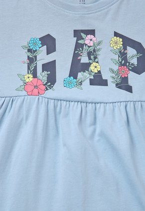 Vestido Celeste-Multicolor GAP Kids