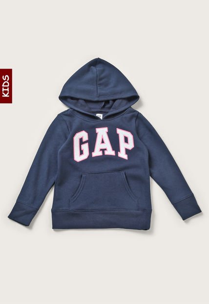 Hoodie Azul Navy-Rosa-Blanco GAP Kids