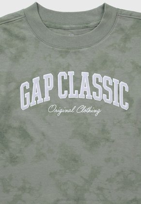 Camiseta Manga Larga Verde-Lila-Blanco GAP Kids