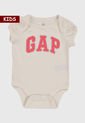 Body Blanco Hueso-Coral GAP Kids de GAP