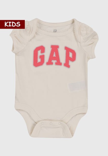 Body Blanco Hueso-Coral GAP Kids