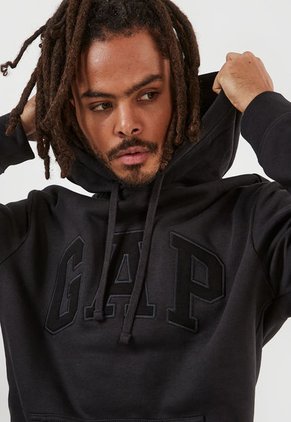 Hoodie Negro-Gris GAP