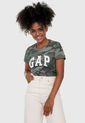 Camiseta Verde Oliva-Gris GAP de GAP