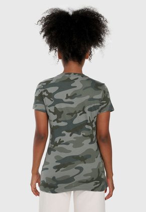 Camiseta Verde Oliva-Gris GAP