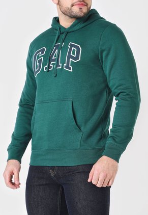 Hoodie Verde Oscuro-Azul Navy-Blanco GAP