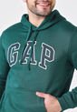 Hoodie Verde Oscuro-Azul Navy-Blanco GAP de GAP