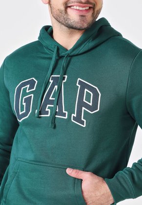 Hoodie Verde Oscuro-Azul Navy-Blanco GAP